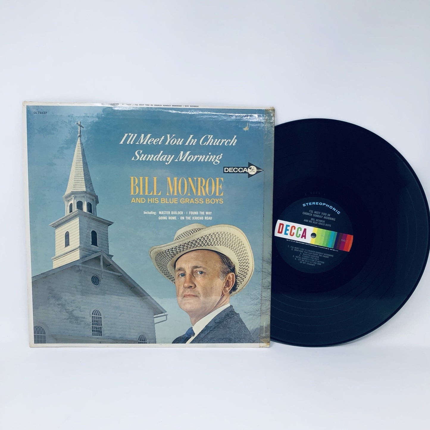 Bill Monroe & Blue Grass Boys I’LL MEET YOU IN CHURCH Vinyl LP Record VG+