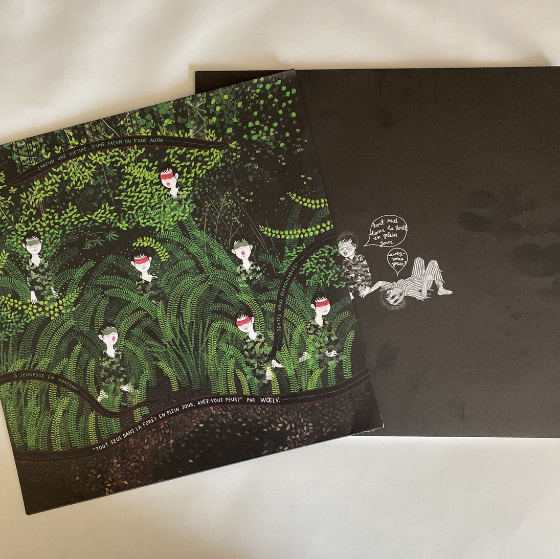 WOELV Tout Seul Dans La Forêt VINYL LP RECORD with Book K Records NM