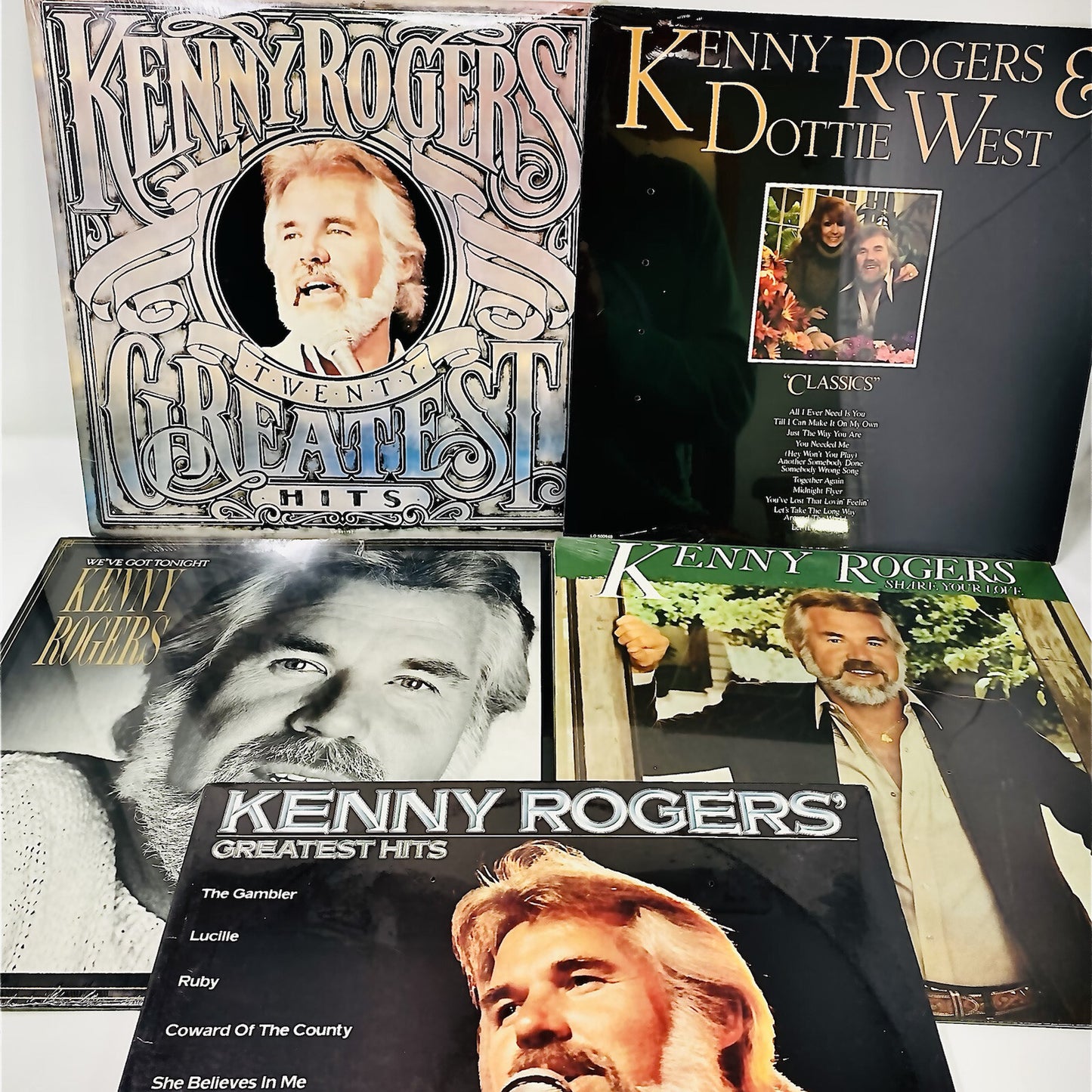 Kenny Rogers BUNDLE OF SEALEDLP - 5 Vinyl Records  M/NM