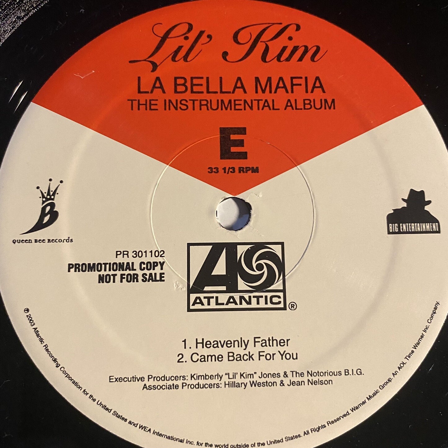 Lil' Kim LA BELLA MAFIA (instrumental) + HOW MANY LICKS 12" Vinyl Record VG+