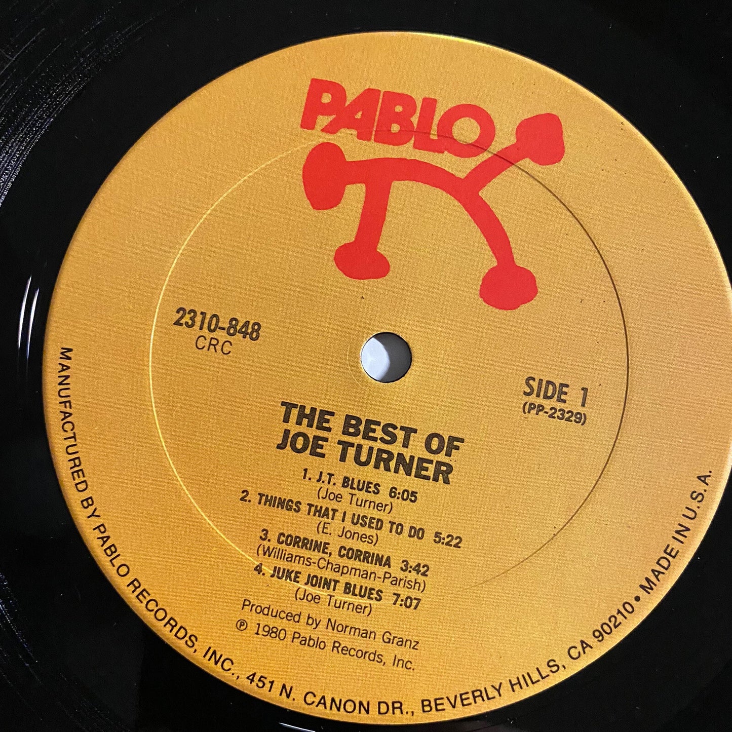 Joe Turner BEST OF Vinyl LP Record VG+