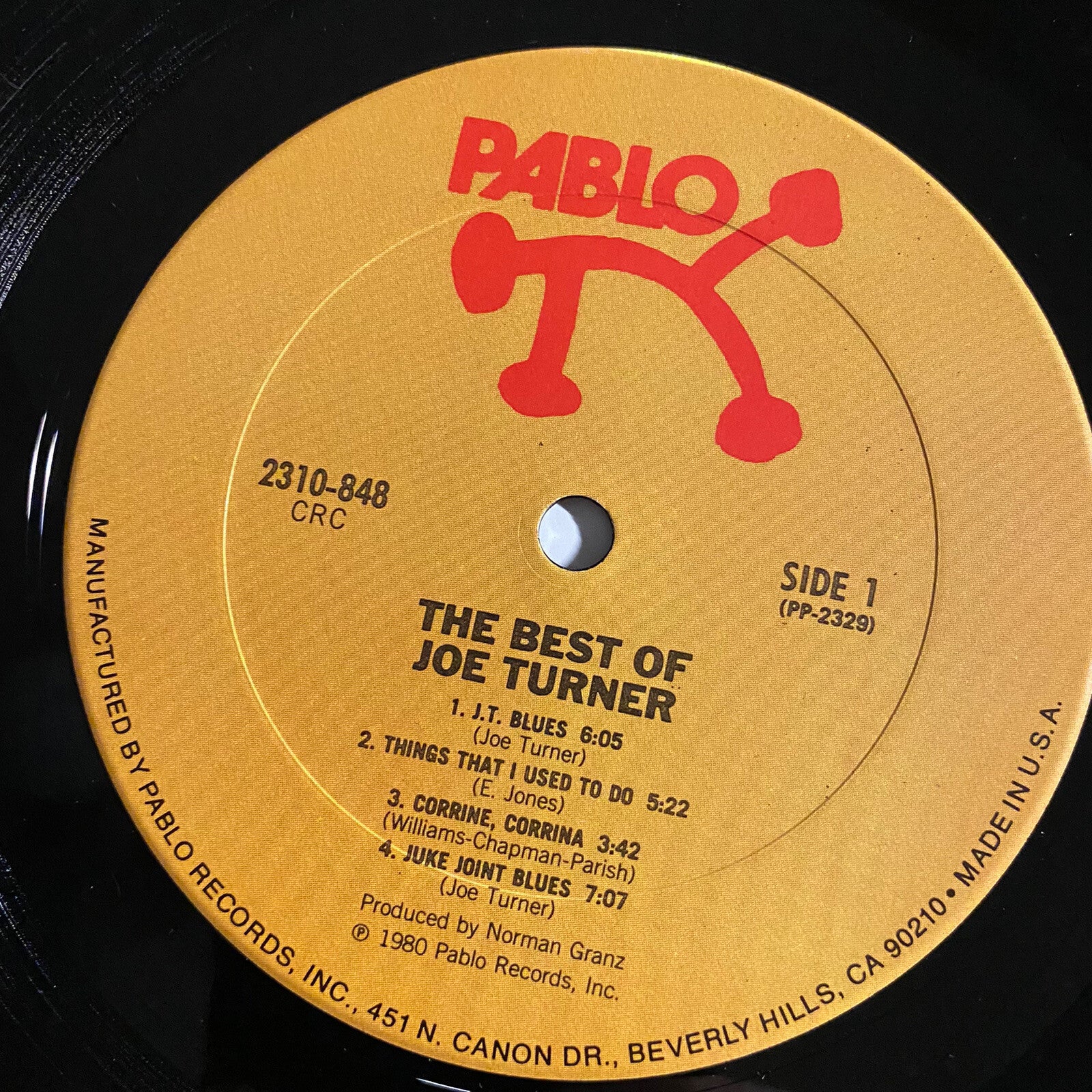 Joe Turner BEST OF Vinyl LP Record VG+