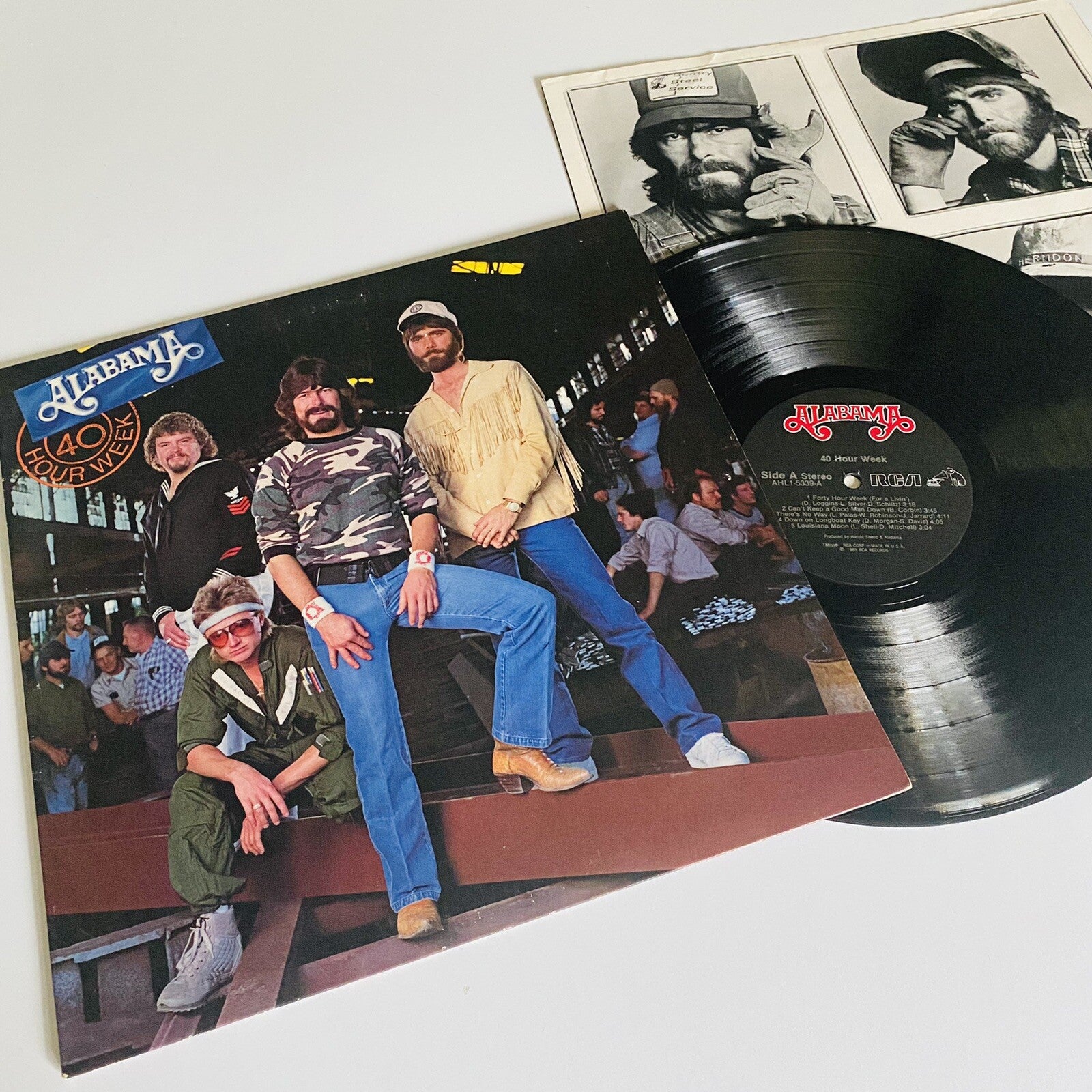 Alabama 40 HOUR WEEK Vinyl LP Record VG+