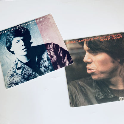 George Thorogood And The Destroyers MAVERICK + MOVE IT OVER Vinyl LP Record VG+