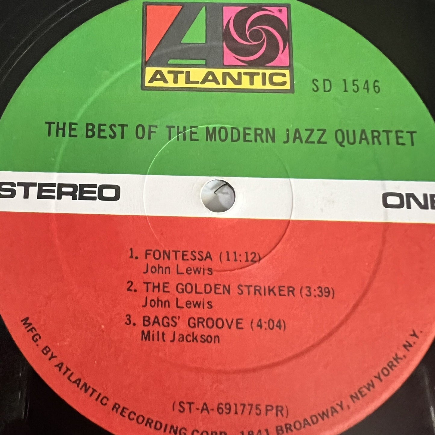 Modern Jazz Quartet BEST OF Vinyl LP Record VG