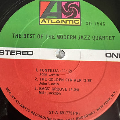 Modern Jazz Quartet BEST OF Vinyl LP Record VG