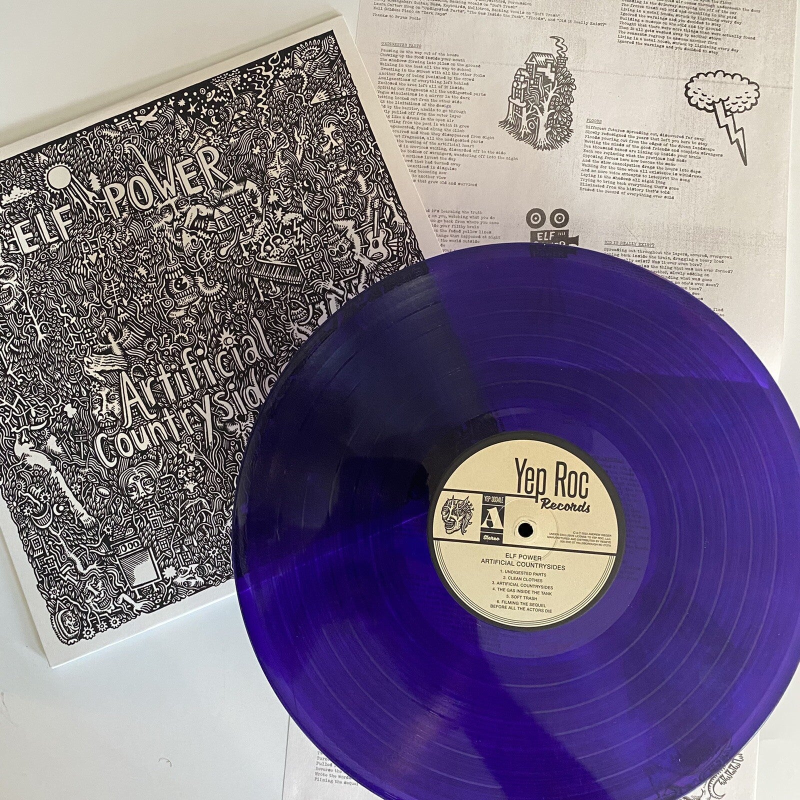 Elf Power ARRIFICIAL COUNTRYSIDE Color Vinyl LP Record NEW