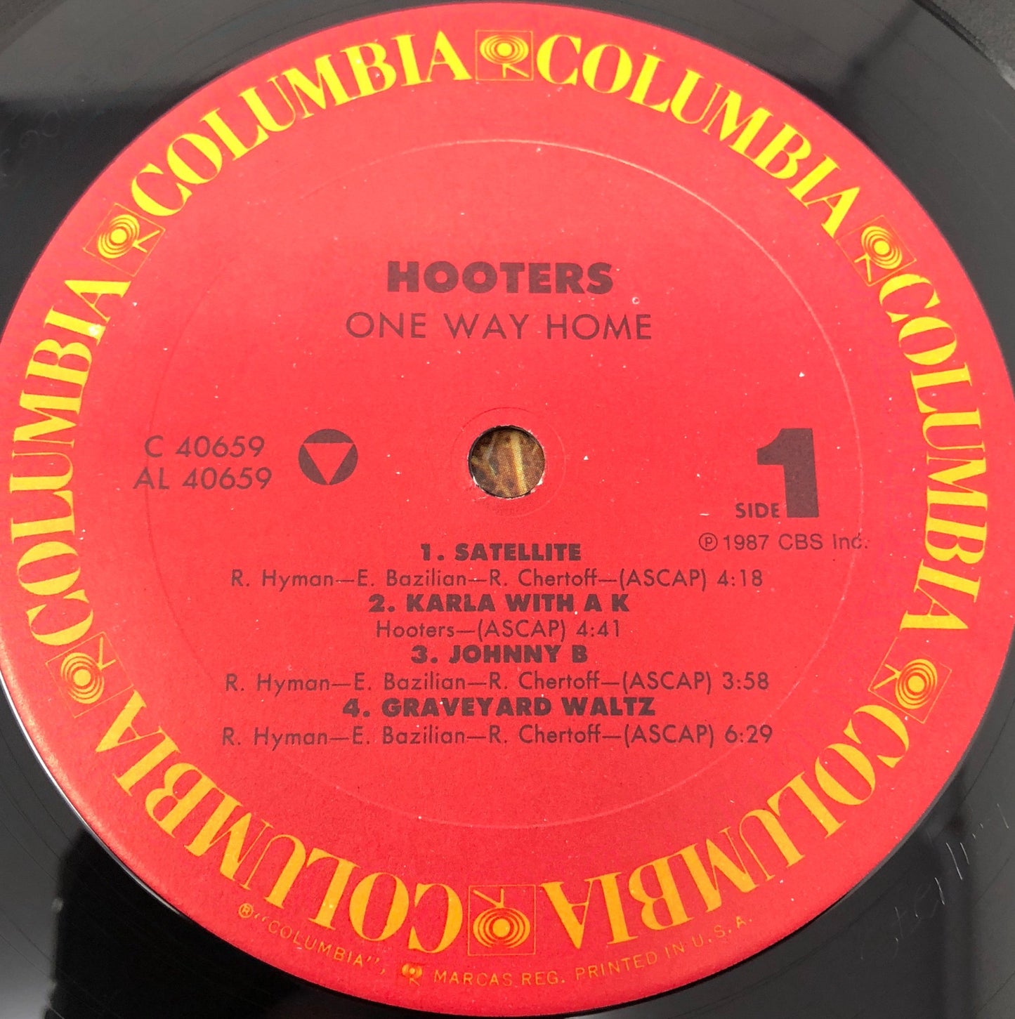 Hooters ONE WAY HOME Vinyl LP Record VG+ 40659