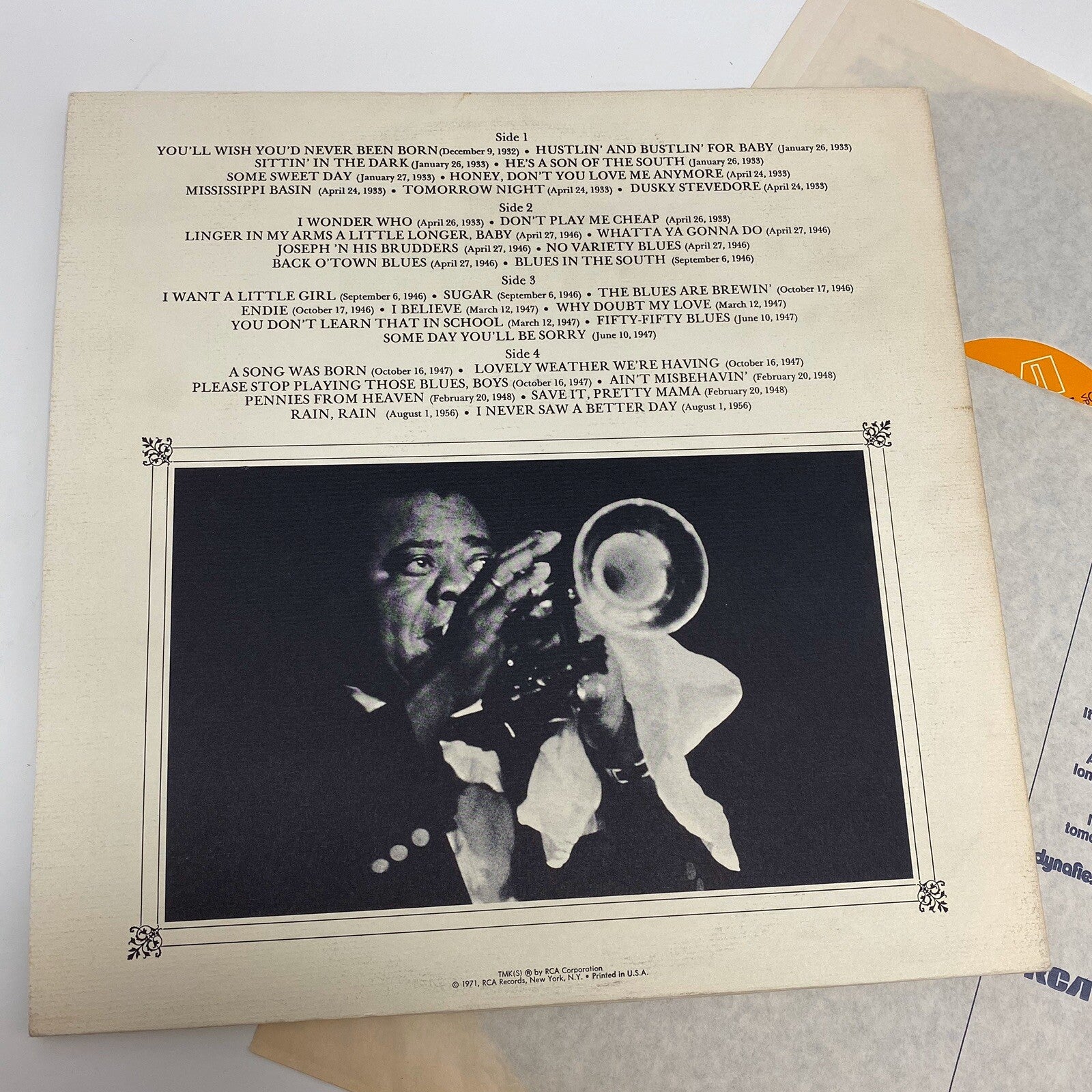 Louis Armstrong JULY 4, 1900/JULY 6, 1971 Vinyl 2xLP Record VG+