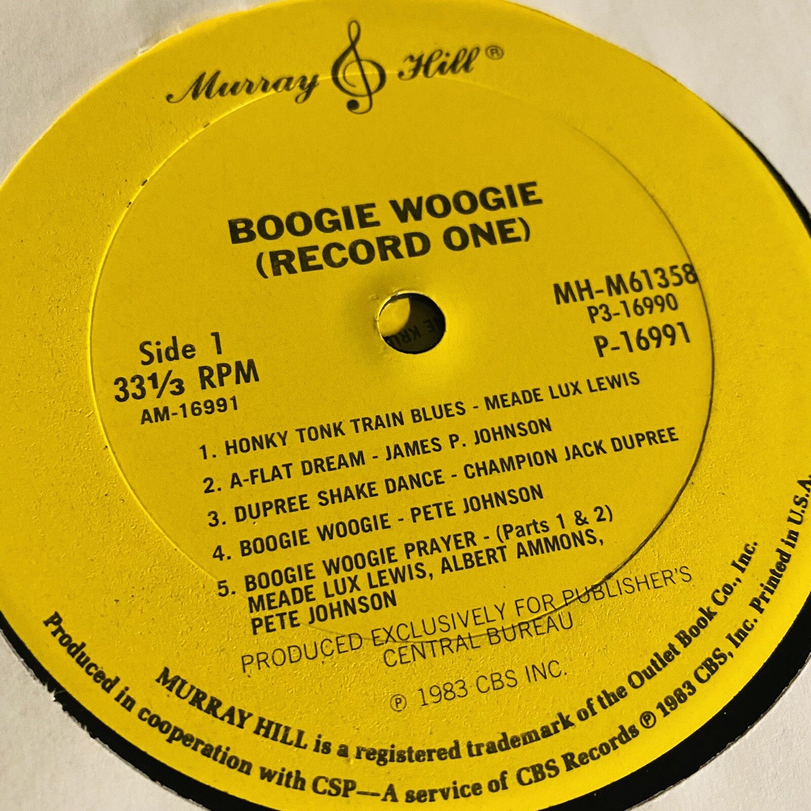 Boogie Woogie-Piano, Small Group & Big Band Classics ‘29-‘47 VINYL 3xLP RECORDS