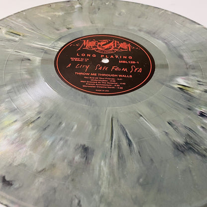 A CITY SAFE FROM SEA throw me through COLOR VINYL Lp Record , saddest landscape