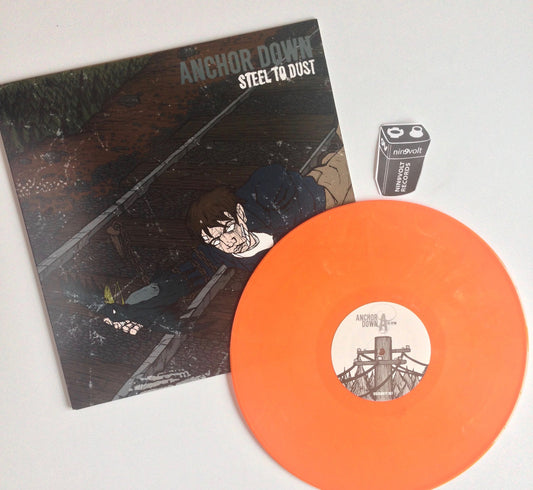 Anchor Down STEEL TO DUST Orange EP Vinyl 12" Record 400 PRESSED