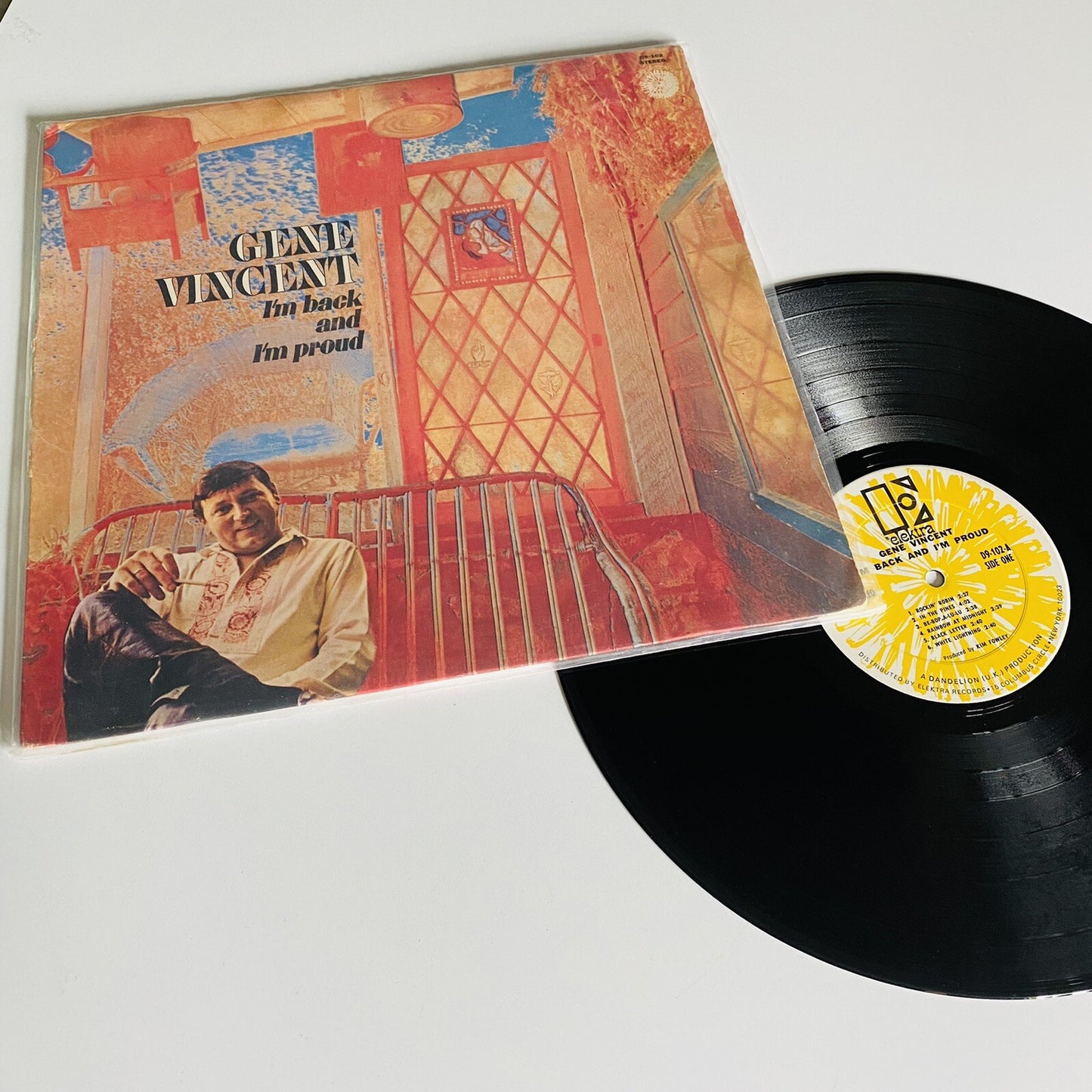 Gene Vincent I’M BACK AND I’M PROUD Vinyl LP Record VG+