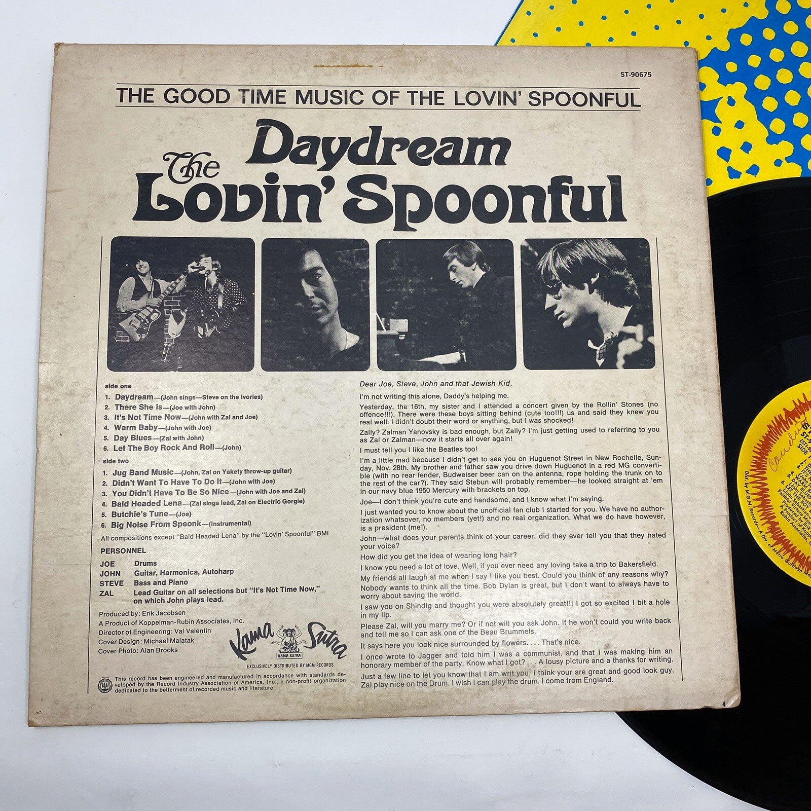 The Lovin’ Spoonful DAYDREAM Vinyl LP Record KLPS-8051 Stereo VG+