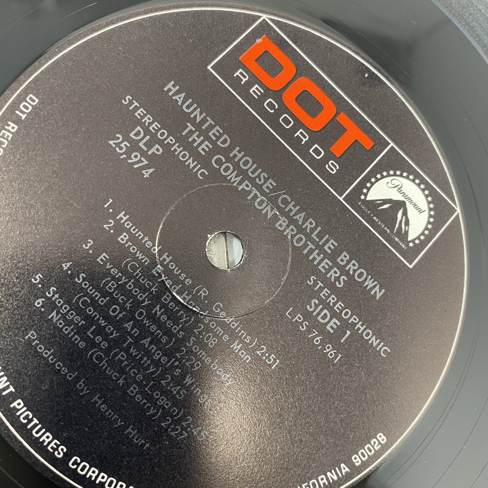 The Compton Brothers HAUNTED HOUSE CHARLIE BROWN Vinyl LP Record VG+