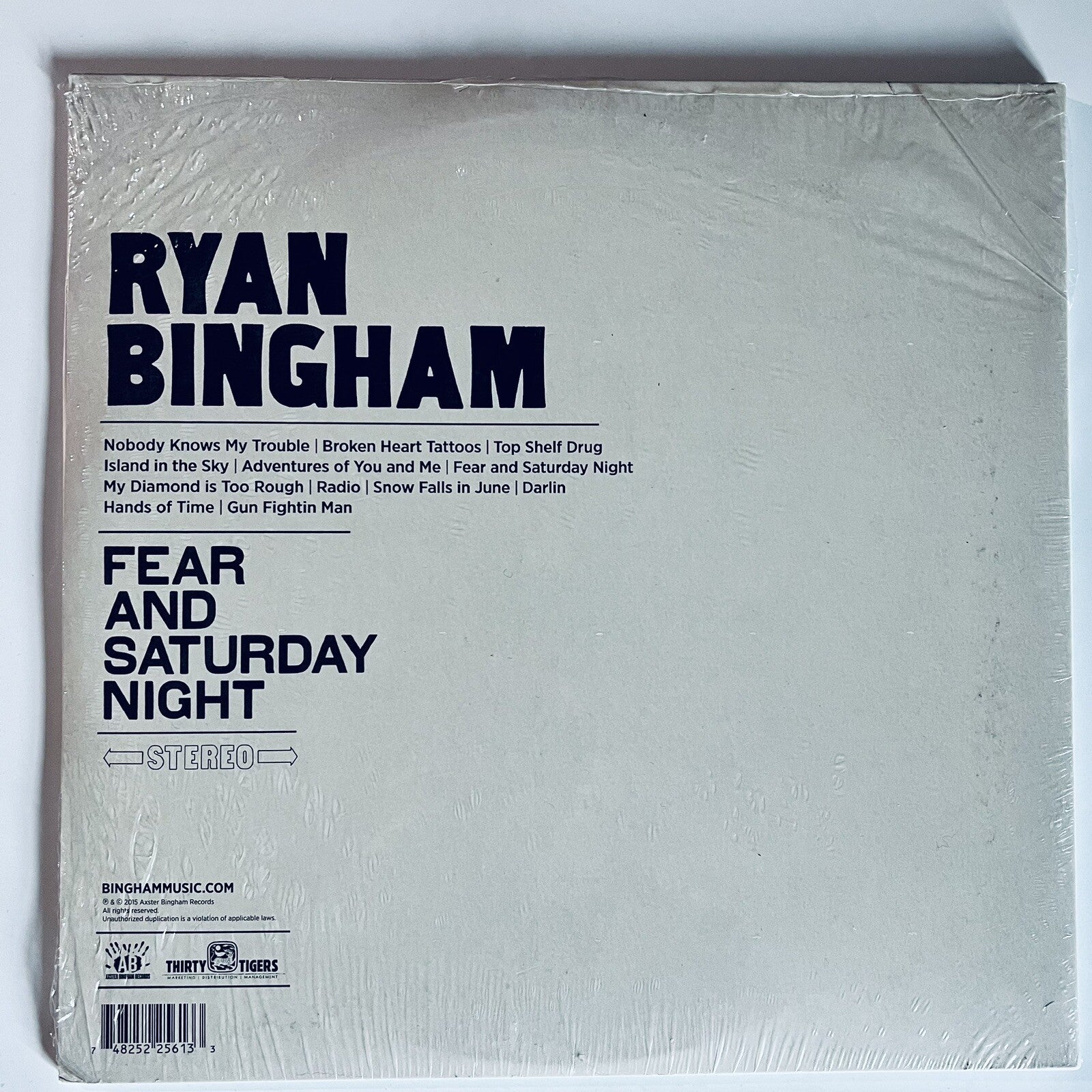 Ryan Bingham FEAR AND SATURDAY NIGHT Vinyl LP Record M SEALED