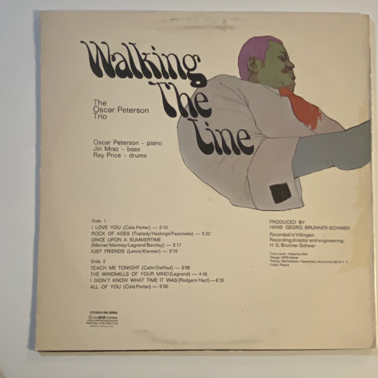 The Oscar Peterson Trio WALKING THE LINE Vinyl LP Record VG