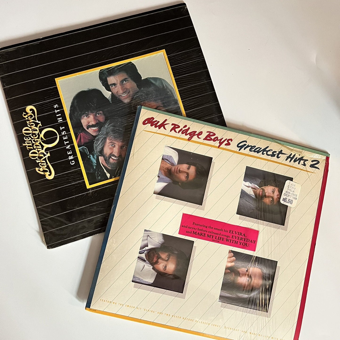 Oak Ridge Boys GREATEST HITS + GREATEST HITS 2 Vinyl LP Records VG+