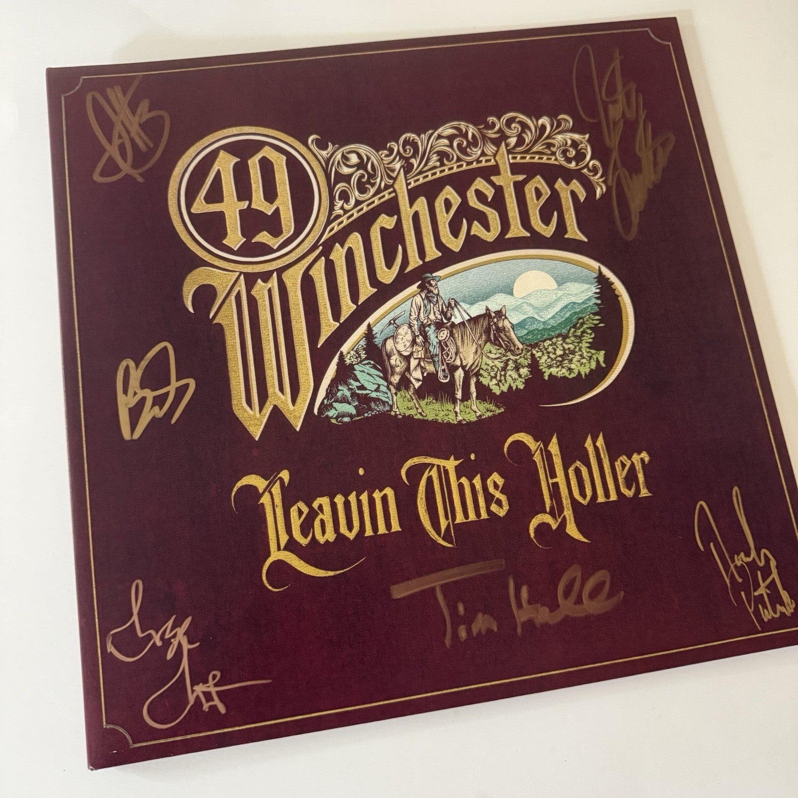 49 Winchester LEAVIN THIS HOLLER Color Vinyl LP Record NEW Signed by all six