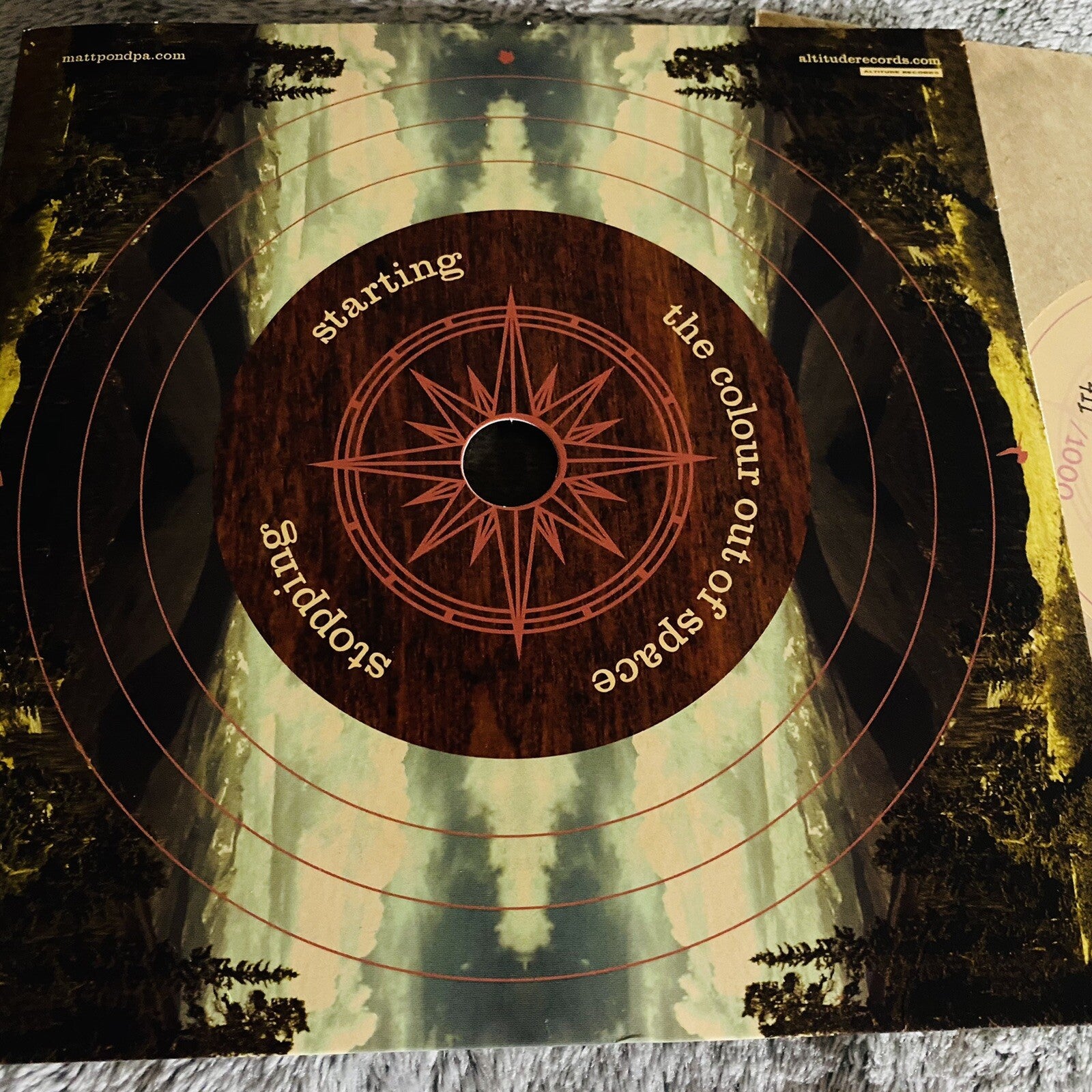 Matt Pond Pa STARTING b/w THE COLOUR OUT OF SPACE Vinyl Record 7” NM