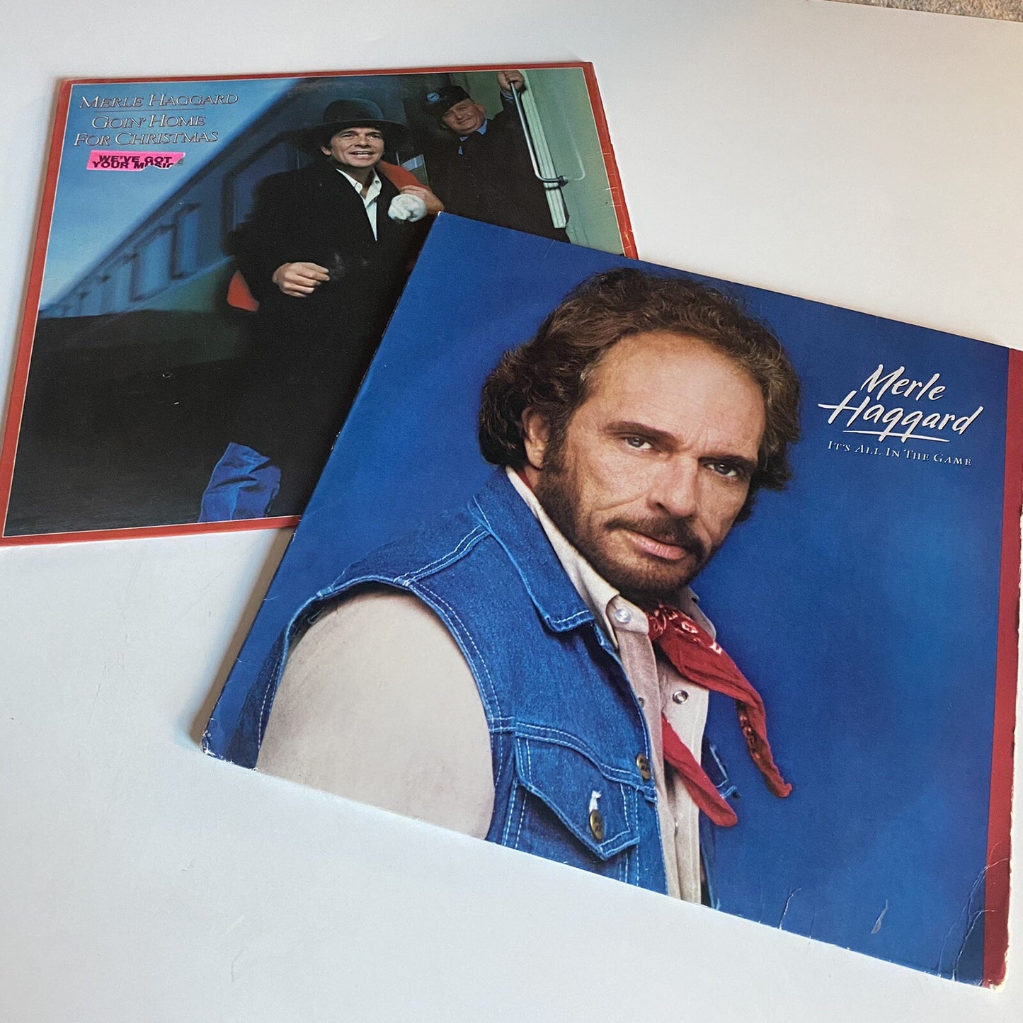 Merle Haggard  IT'S ALL ABOUT THE GAME + GOIN' HOME... Vinyl LP Record VG+
