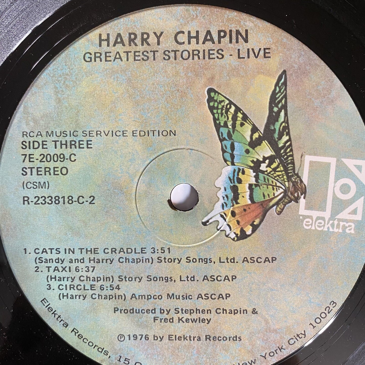 Harry Chapin GREATEST STORIES LIVE Vinyl 2xLP Redeks
