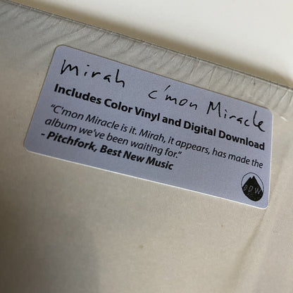 Mirah C’MON MIRACLE Color Vinyl LP Record NEW