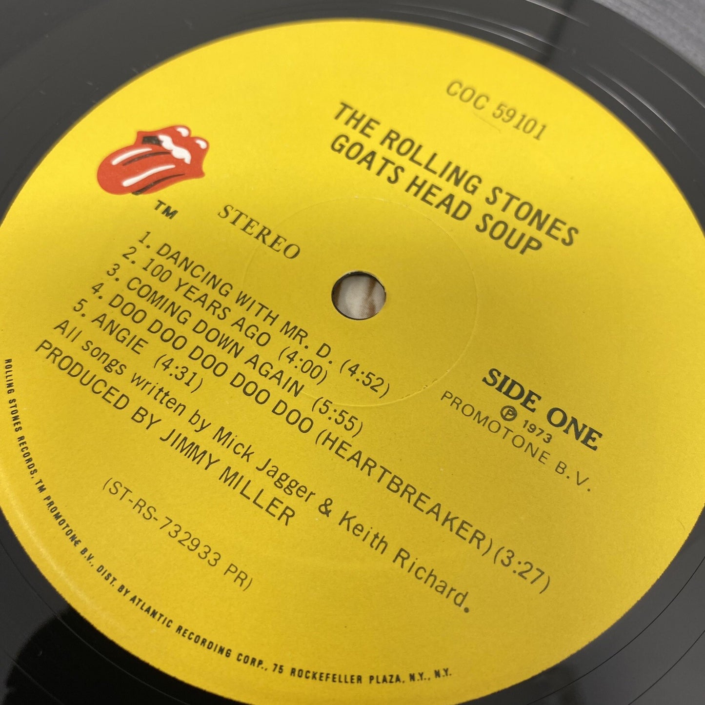 RollingbStones GOATS HEAD SOUP Vinyl LP Record w/flat VG+/VG+