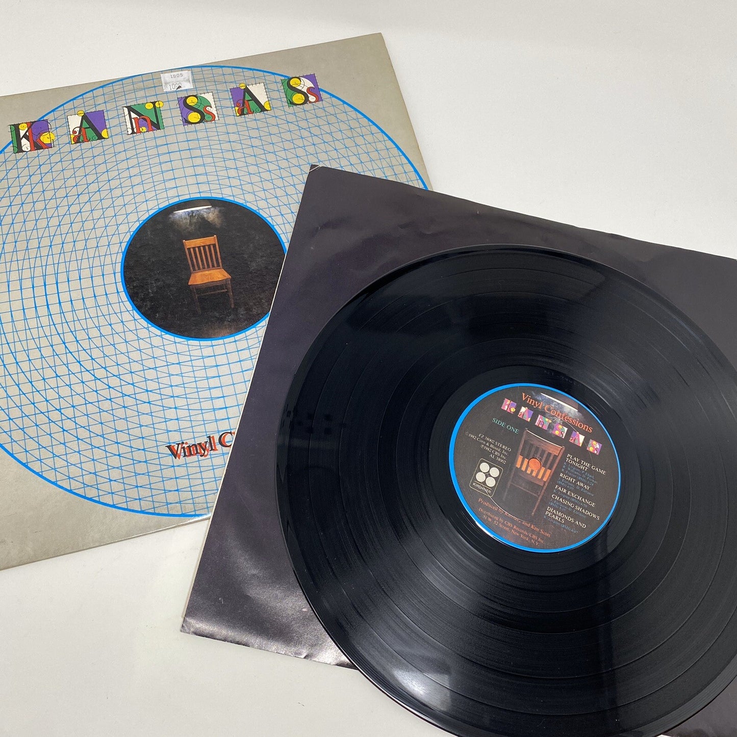 Kansas VINYL CONFESSIONS Vinyl LP Record 38002 VG+