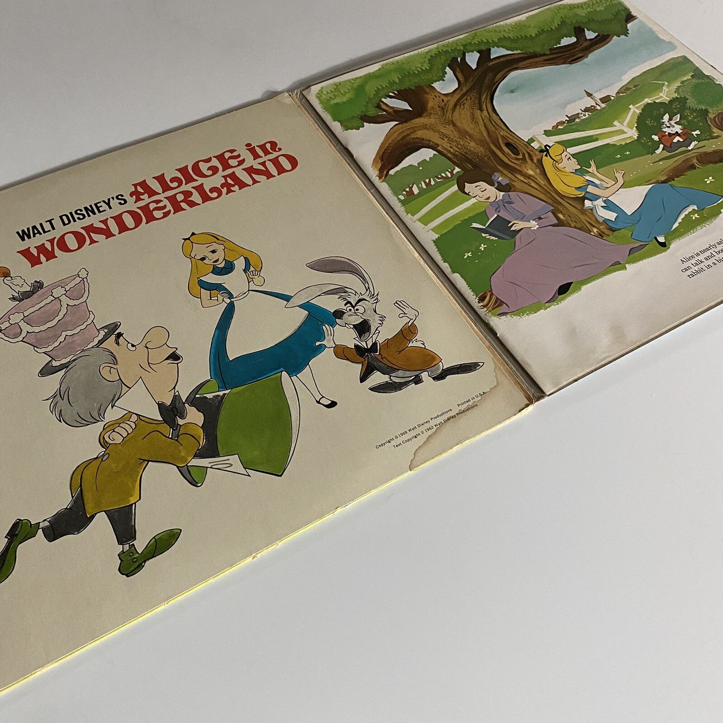7 Walt Disney Vinyl Record Bundle/Bambi /Alice Wonderland / Pinocchio & more VG+