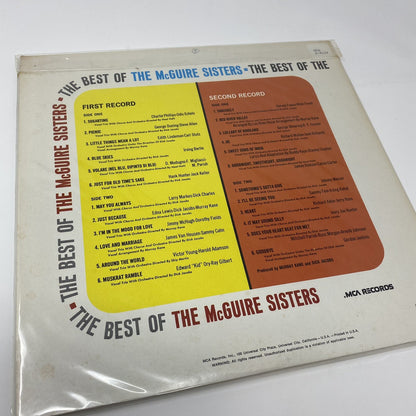 McGuire Sisters Best of MCA2-4119 LP Vinyl