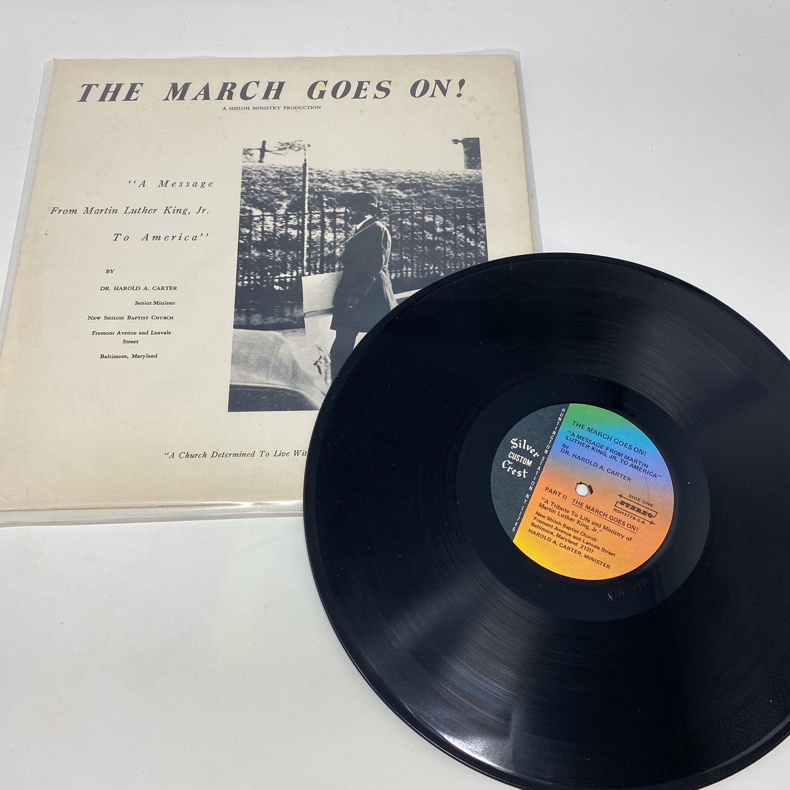 THE MARCH GOES ON A Message From MLK To America VINYL LP RECORD VG