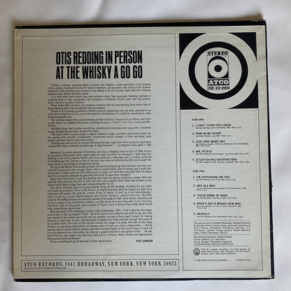 Otis Redding IN PERSON AT THE WHISKEY A GO GO Vinyl LP Record 1ST US PRESS VG+x2