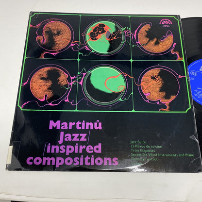 MARTINU-JAZZ INSPIRED COMPOSITIONS Vinyl SUPRAPHON LABEL Import VG+