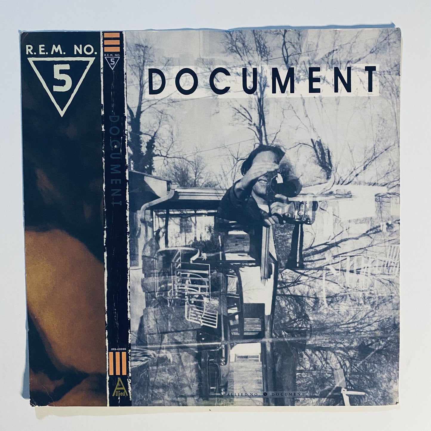 R.E.M. Document PROMO COPY VINYL LP RECORD + Retail Store Promo Flat VG+
