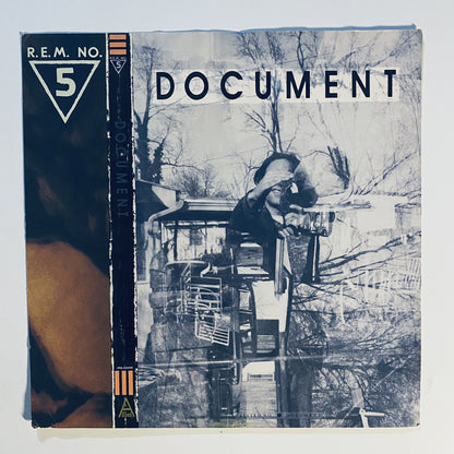 R.E.M. Document PROMO COPY VINYL LP RECORD + Retail Store Promo Flat VG+