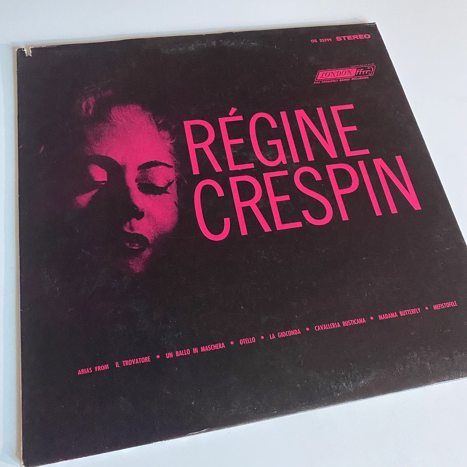 REGINE CRESPIN Italian Operatic Arias VINYL LP RECORD M1963LP VG+
