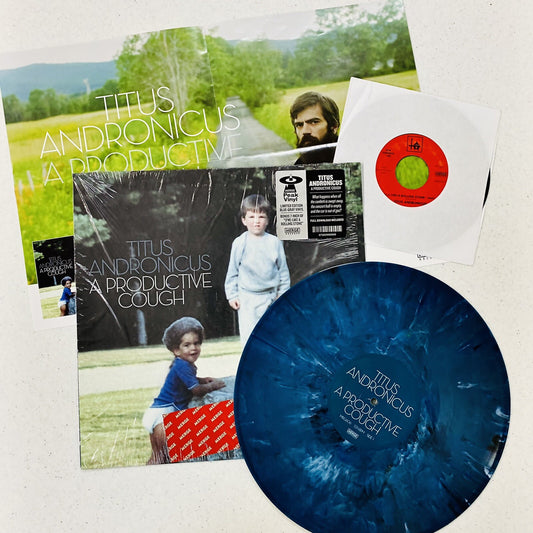 Titus Andronicus A PRODUCTIVE COUGH Colored Vinyl LP Record w/7” NM