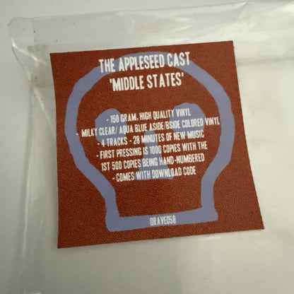 The Appleseed Cast MIDDLE STATES Color Vinyl EP Record NM/VG