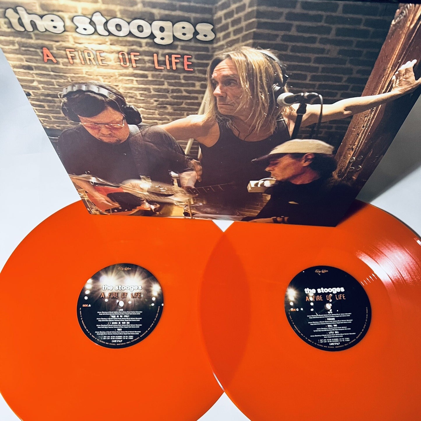 The Stooges A FIRE OF LIFE Color Vinyl 2xLP Record NEW Iggy Pop