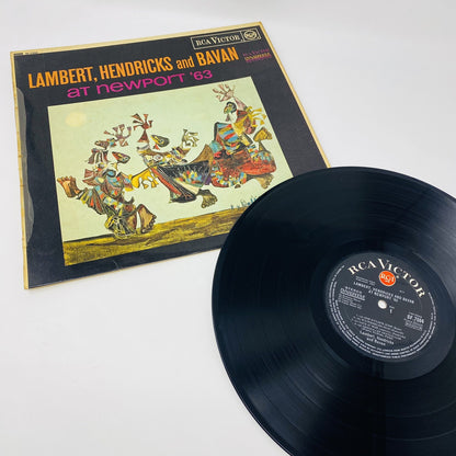 Lambert, Hendricks & Bavan AT NEWPORT '63 Vinyl LP Record SF-7594 VG+