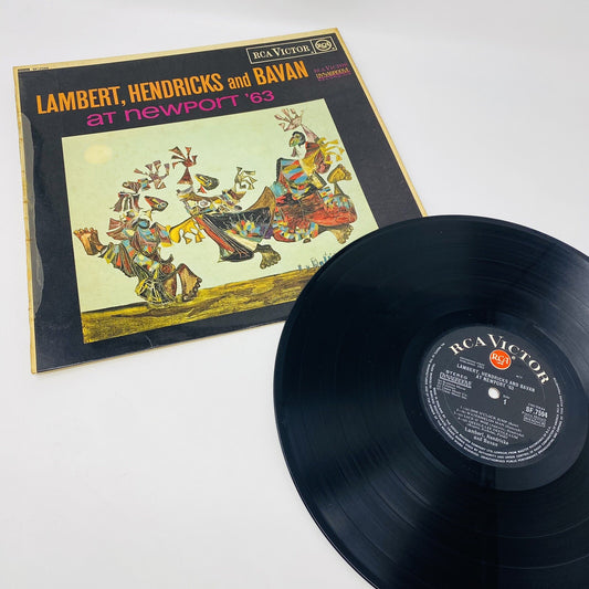 Lambert, Hendricks & Bavan AT NEWPORT '63 Vinyl LP Record SF-7594 VG+