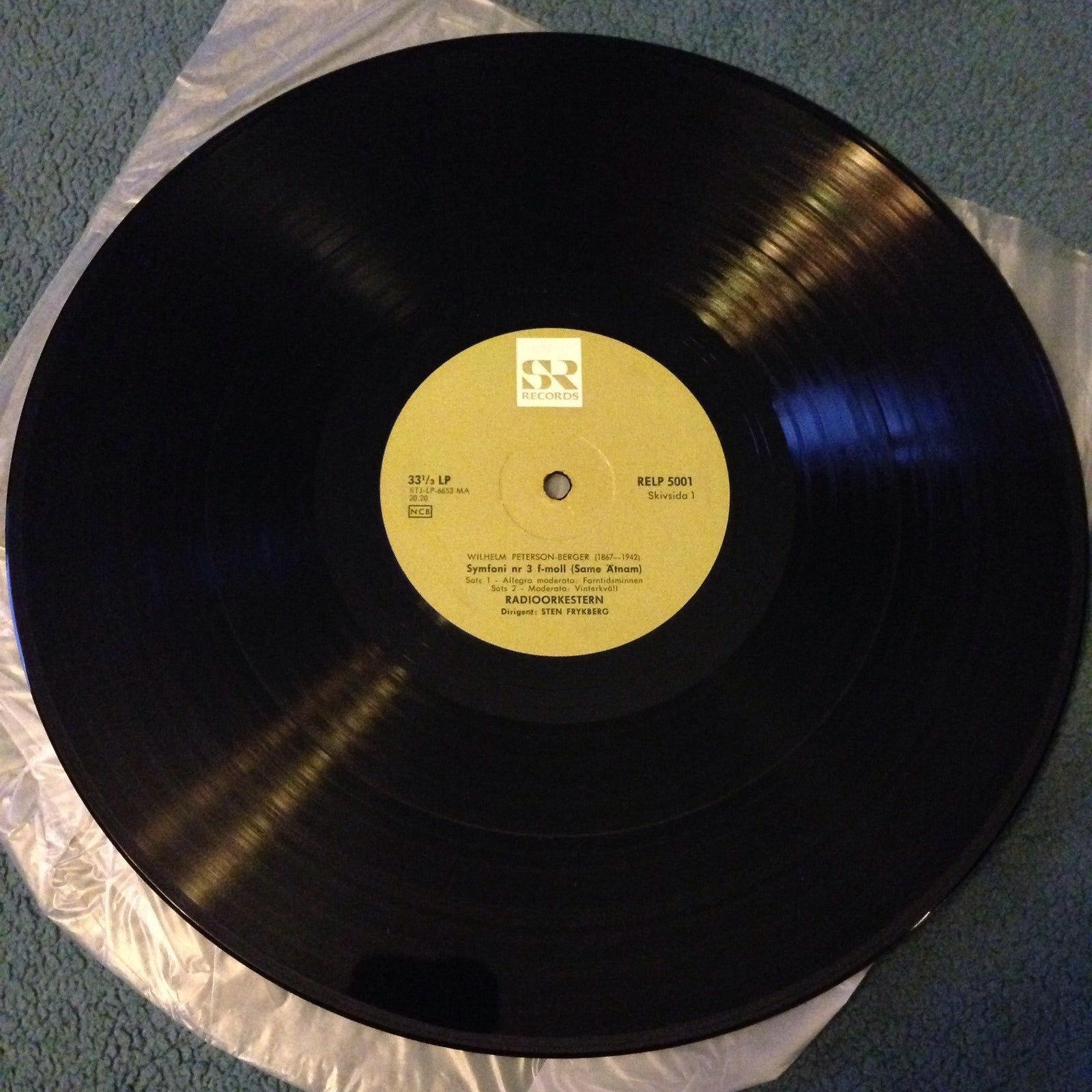 Wilhelm Pererson Berger —  RE Same Atnam Symphony #3 — Vinyl Record VG+