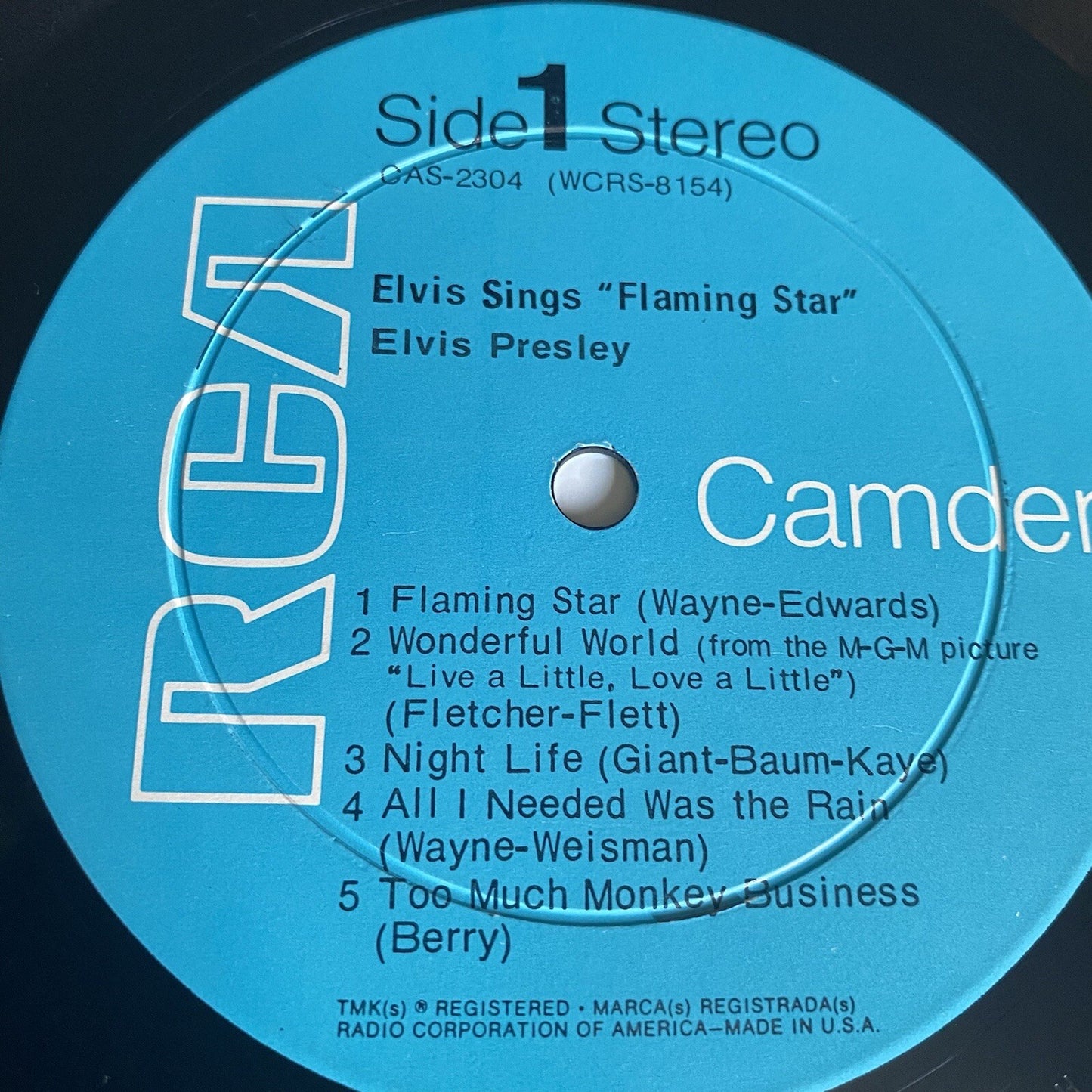 Elvis Prealey SINGS FLAMING STAR Vinyl LP Record VG++