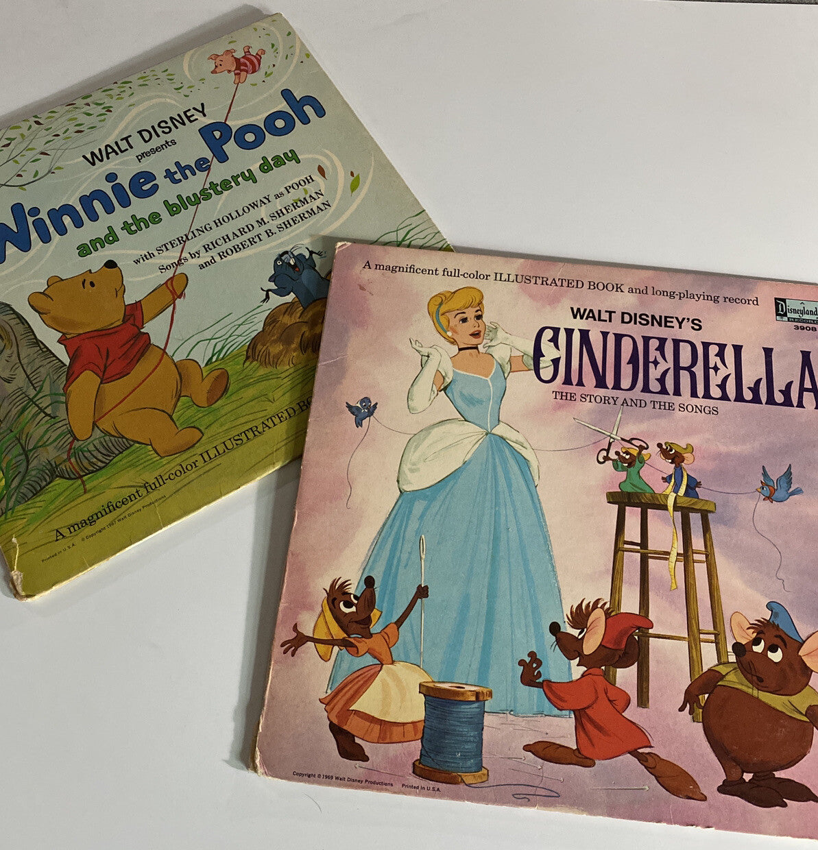 7 Walt Disney Vinyl Record Bundle/Bambi /Alice Wonderland / Pinocchio & more VG+