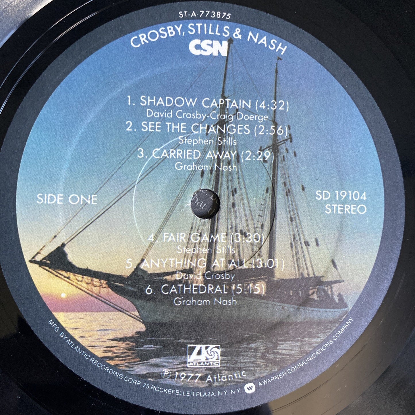 Crosby, Stills and Nash CSN Vinyl LP Record VG+