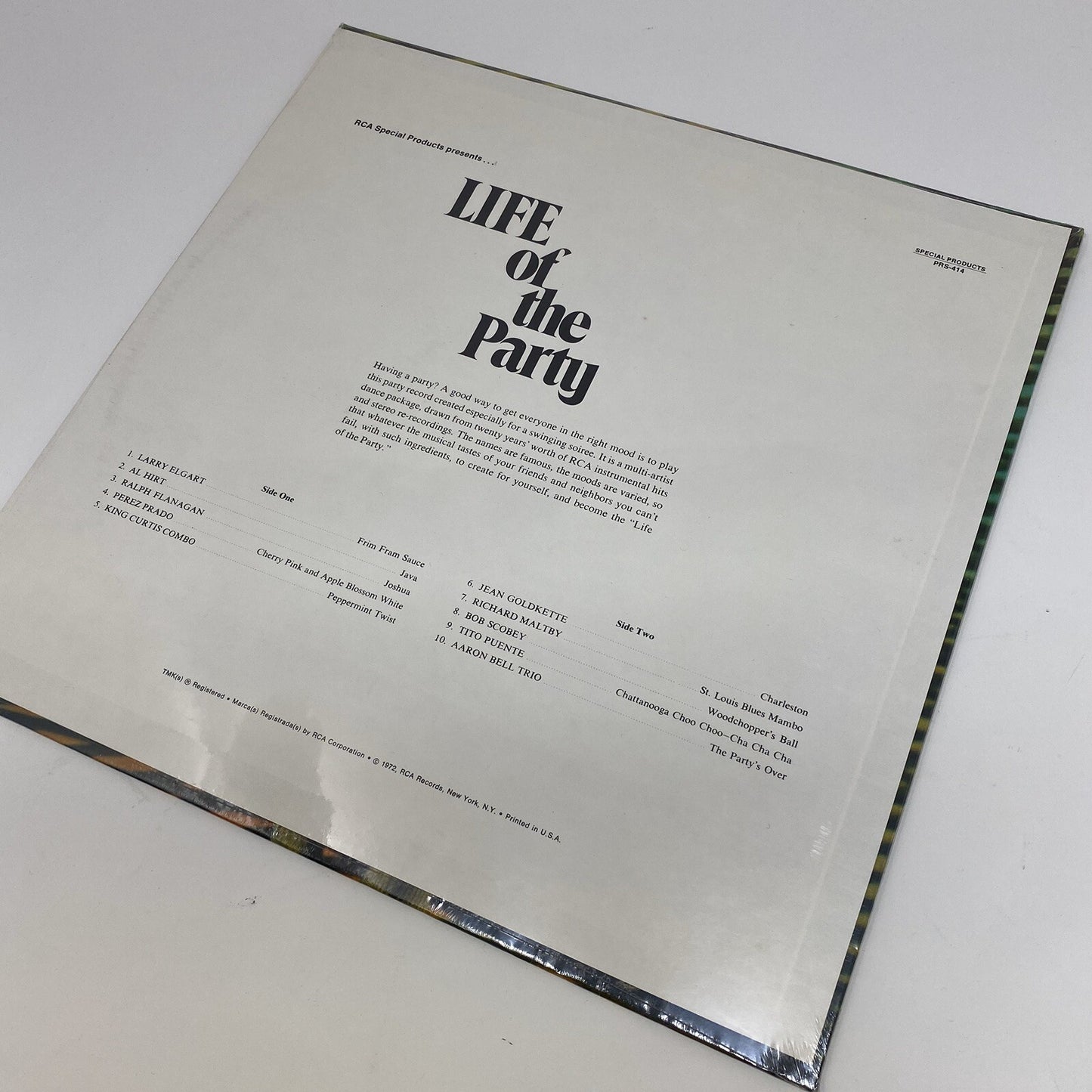 LIFE OF THE PARTY Collectors Edition SEALED Vinyl LP Record 1972 Party Music