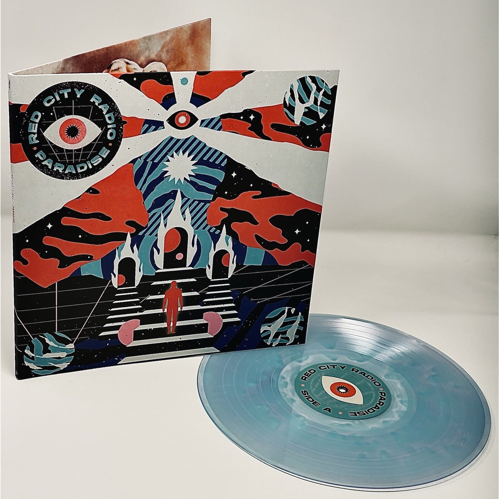 Red City Radio PARADISE Vinyl LP Record  Blue/Pink Variant NEW