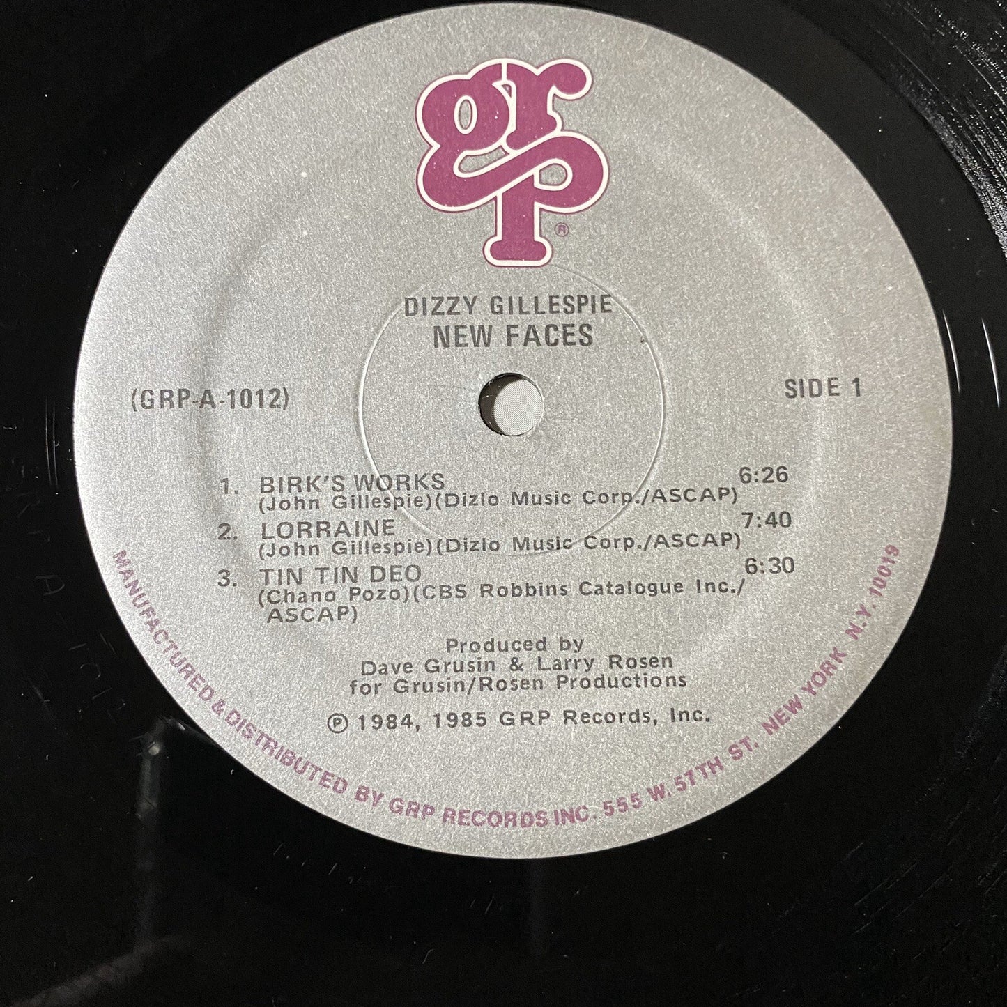 Dizzy Gillespie NEW FACES Vinyl LP Record USED VG+