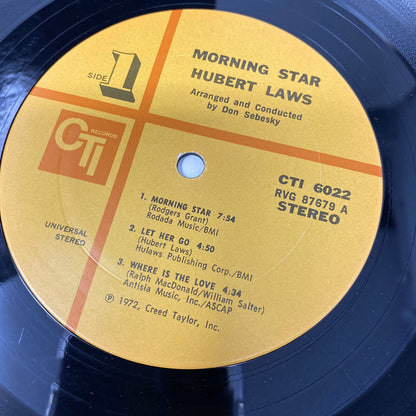 Hubert Laws MORNING STAR Vinyl LP Record CTI 6022 1972 VG+